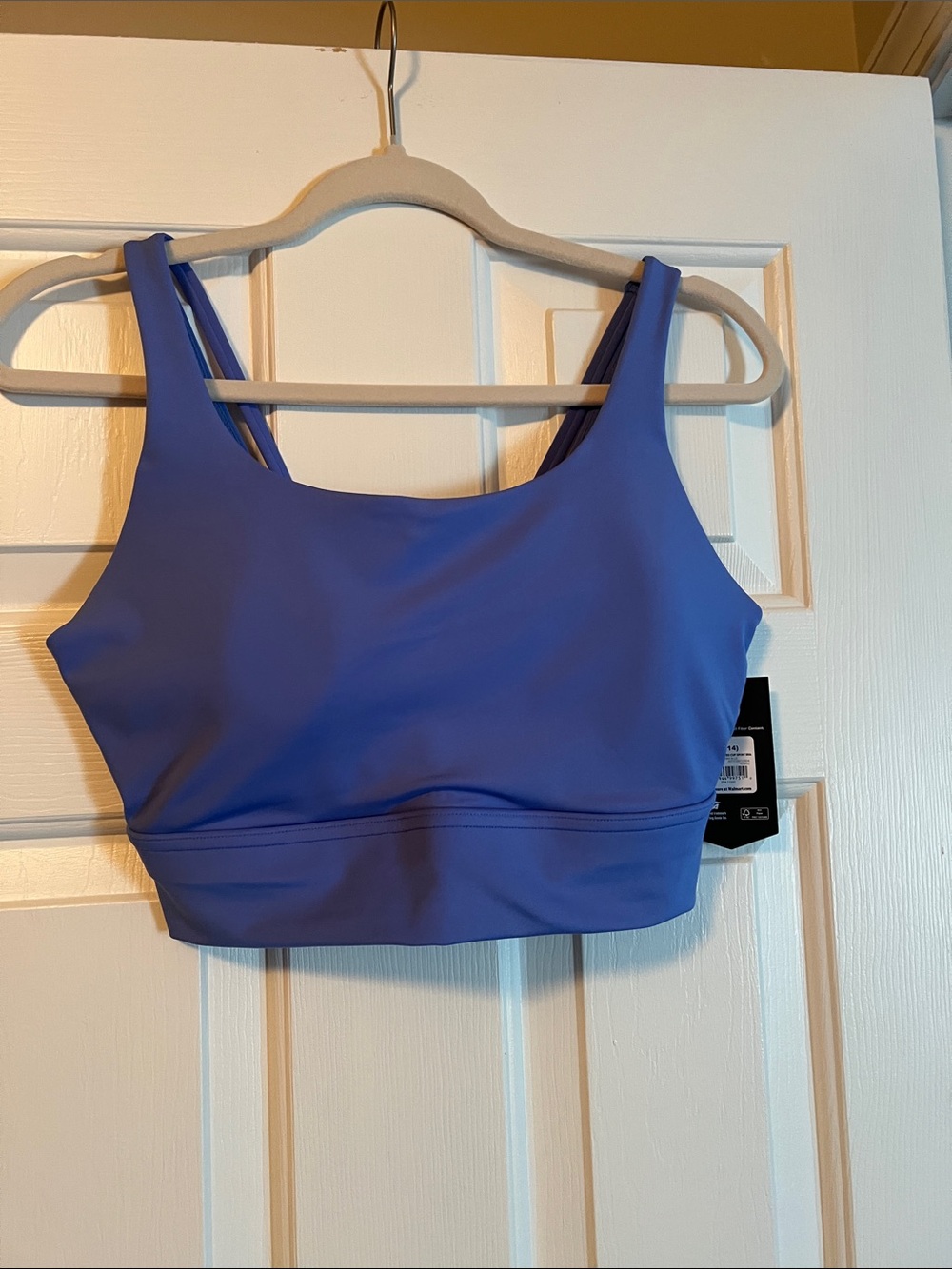Avia Lavender Scoop Neck Sports Bra